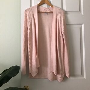 Calvin Klein Cardigan-light pink, well made, super comfy. Womens Small
